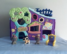 Littlest Pet Shop Purple Club Treehouse Playset w 4 Figures Hasbro 2007