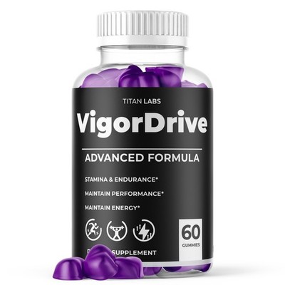 (1 Pack) Vigor Drive Advanced Male Support Max Supplement VigorDrive 60 Gummies