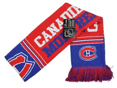 NHL Team Logo & Colors Acrylic Knit Fringe Scarf 62