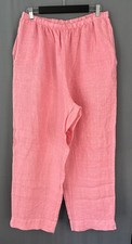 Bryn Walker Wide Leg Light Linen Pants Size XL Light Coral Pink Oversized Beach