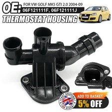 For VW Golf MK5 2.0 GTI 2004-2009 Thermostat and Housing 06F121111F, 06F121111J