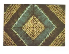 Field Museum of Natural History Chicago IL Tie dyed cloth VTG postcard UNP