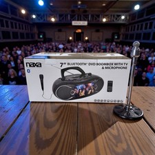 NAXA 7 Bluetooth DVD Boombox with TV & Microp...