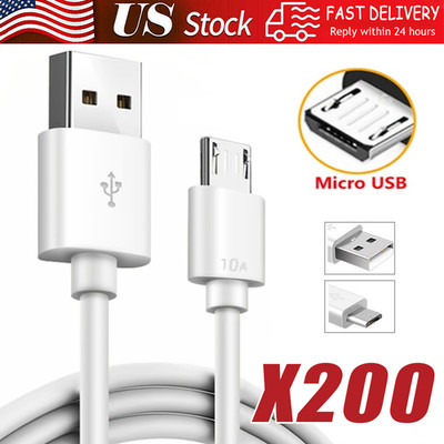 3/6ft Micro USB Fast Charging Cable Cord For Samsung Android Phone Charger LOT