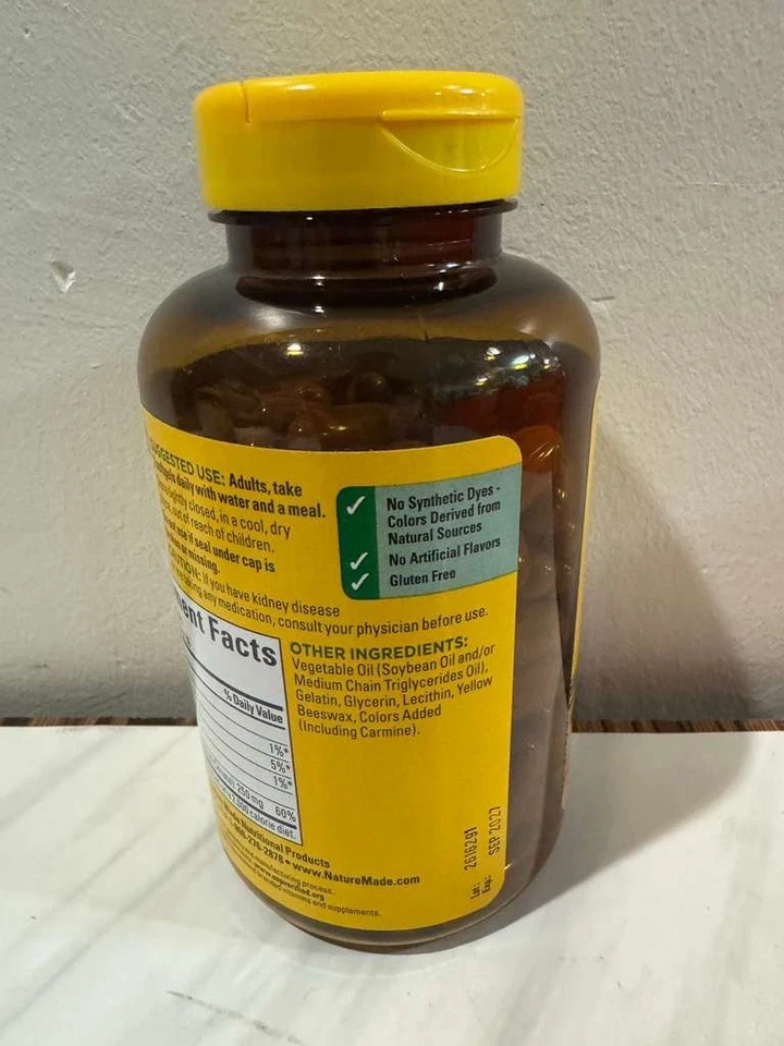 Citrato de magnesio Nature Made 250 mg. 120 cápsulas blandas tamaño valor caducado 09/2027 Foto 3 de 3