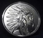 1 oz .999 Fine Silver Round Buffalo Girl Scottsdale Mint
