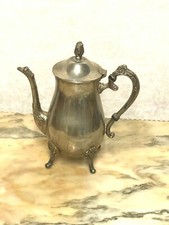 Sch&ouml;ne Versilberte, Verzierte Antik Teekanne, Kaffeekanne