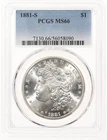 1881-S $1 PCGS MS66 Morgan Silver Dollar