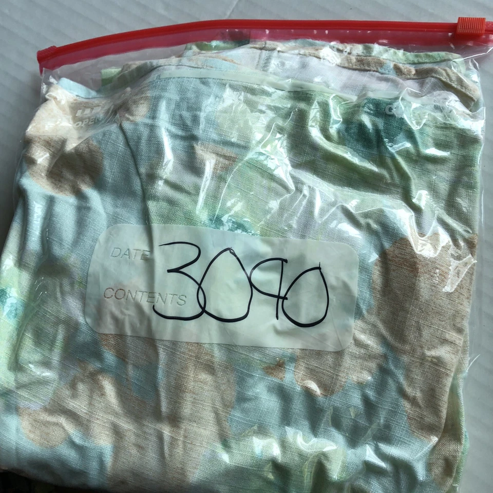 Vestido Ruby Rd Azul Verde Marrón Abstracto Floral Columpio Mezcla Lino 2X A3090 Foto 4 de 4