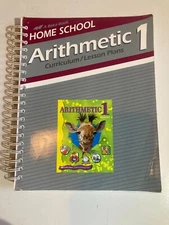 Abeka ARITHMETIC 1 homeschool CURRICULUM/LESSON PLANS Spiral