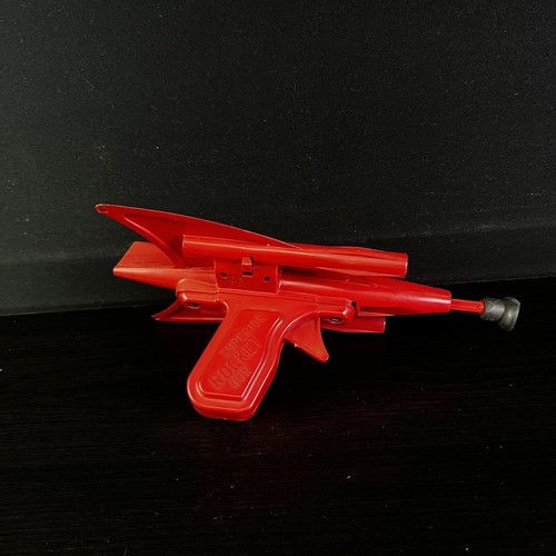Vintage 50's Superior Rocket Plastic Toy Dart Gun Red Retro - Picture 10 of 17