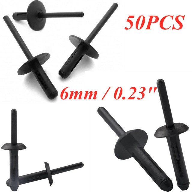 Nylon Plastic Fascia Bumper Rivets Car Body Repair Fastener Plastic Rivet x50 eBay