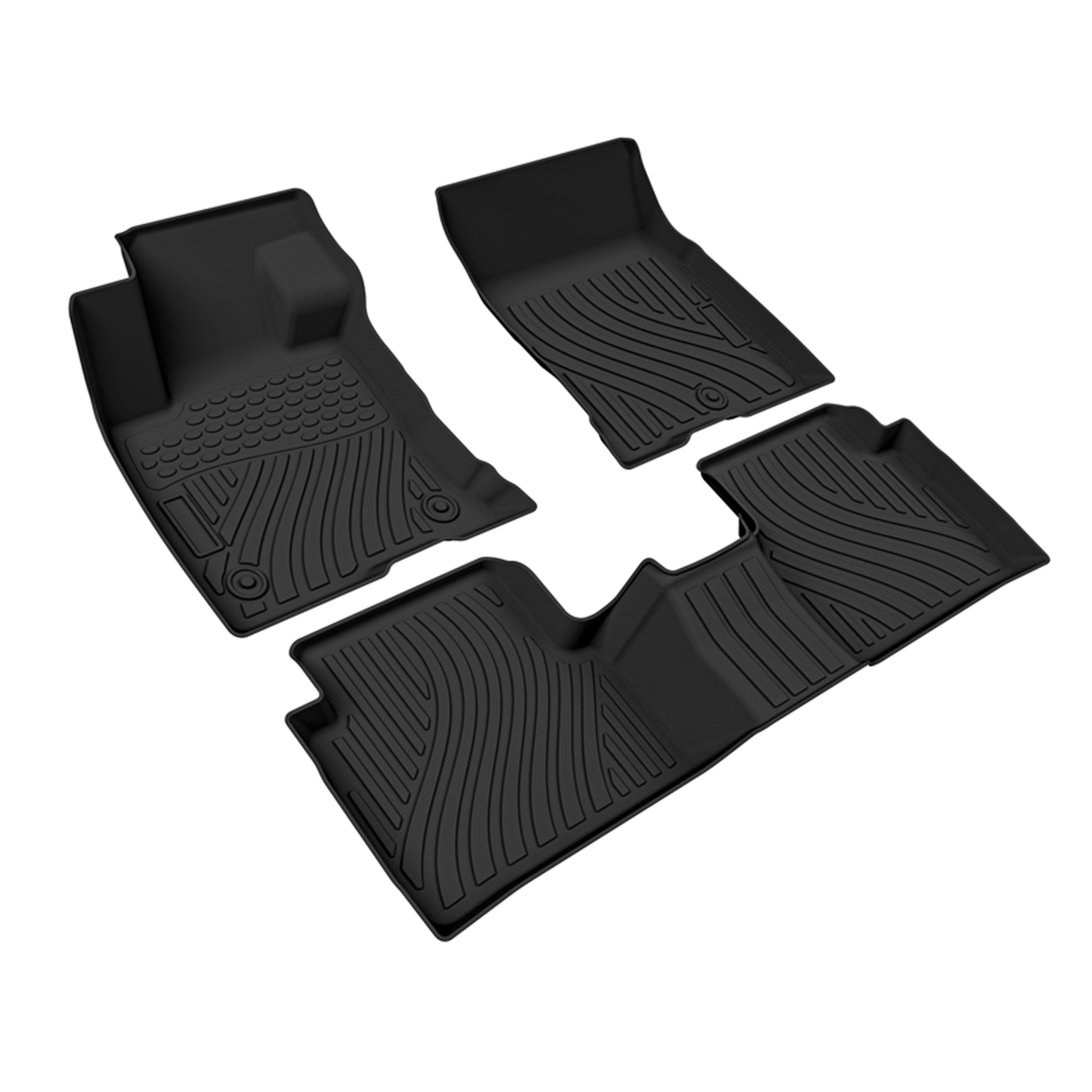 TPE Floor Mats for 2021-2024 Ford Bronco Sport Front and Rear Seat Liners