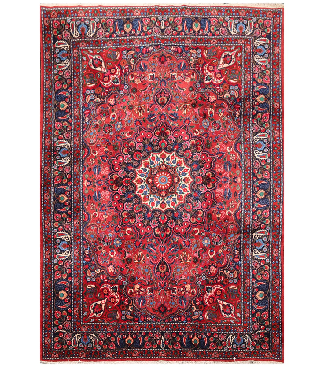 ACME Furniture TRIGON RUG 200×140 6'3'' x 8'11'' Hand Knotted Wool Bidjaar 200 KPSI Oriental