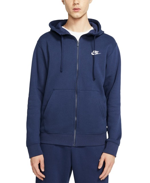 nike men's club full zip hoodie