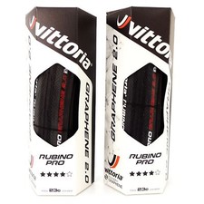 Vittoria Rubino Pro G2.0 Road Clincher Tire 700x23C Full Black 1 or 2 Tires