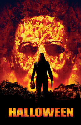 AA1808 Halloween Film By Rob Zombie 2007 Collage Movie Poster 11x17