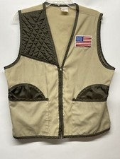 Fashion Seal Shane Vintage Beige Vest Size Large Front Zip w/ Quilting 90ish