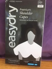 Easydry Premium Shoulder Capes White 1 box  Lot of 3 