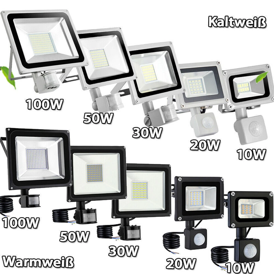 10-1000W LED floodlight outdoor spotlight lamp IP65 garden floodlight New - Image 2 of 4