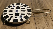 Mosaic Mid-Century Modern Tile Trivet Hot Plate with Feet & Handle