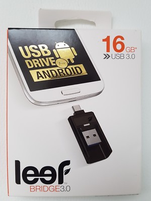 Leef BRIDGE, 16 GB Speicherstick für Android, Micro USB 3.0