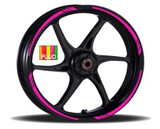 Adesivi Cerchi Moto racing wheels kit completo 2 ruote 17 Pollici Strisce RT0012