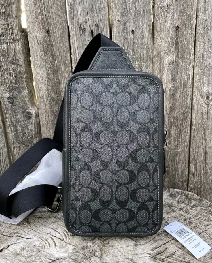 COACH☆SULLIVAN PACK IN SIGNATURE CANVAS Sullivan Pack In Signature Canvas CHARCOAL/BLACK