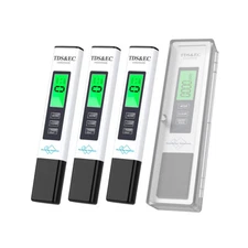 TDS Meter Digital Water Tester Professional TDS,Temp&EC Meter w/Carrying Case X3