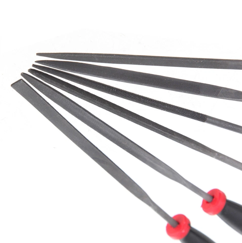 2 Set Hyper Tough 6pc Needle File Set for Jeweler Wood Carving Model Metal Glass - Image 3 of 4