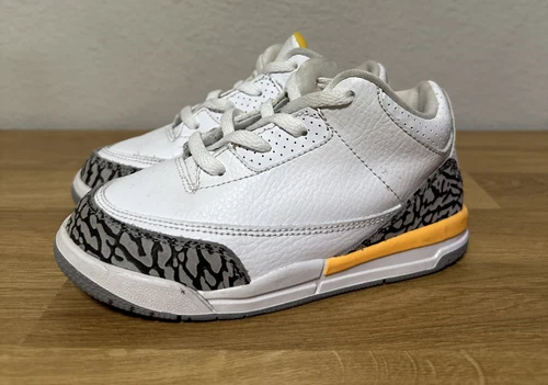 Nike Air Jordan 3 Retro Laser Orange Toddler Size 10c 654964-108