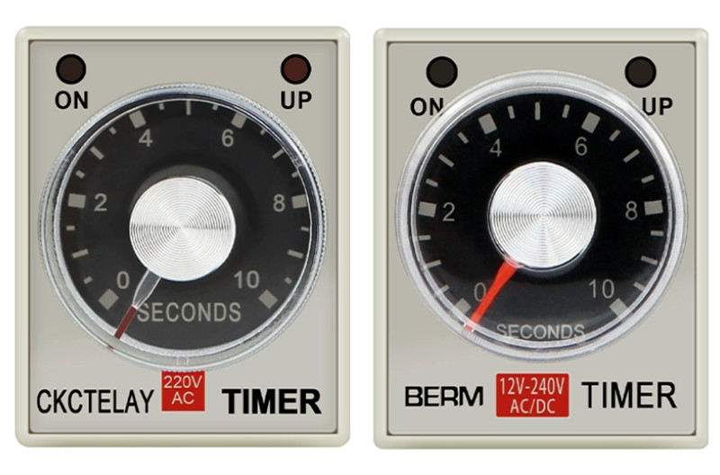 AH3-2 Power On Delay Time Relay 220V/24V/12V/110V/380V AC/DC 1S/5S/10S/5M/60M 