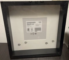 IKEA Sannahed Picture Frame Shadow Box Black 9 3/4" x 9 3/4" NEW Sealed