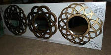 Decorative Wall Mirrors * 3 Piece Set * Brand New In Package! * Elico Ltd. Brand