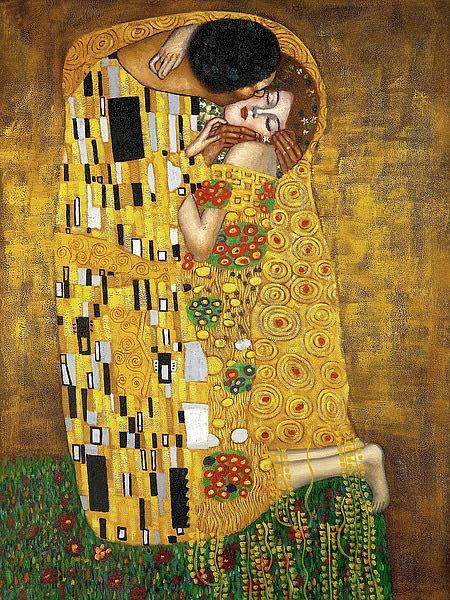 The Kiss Gustav Klimt Museum Art Print | eBay