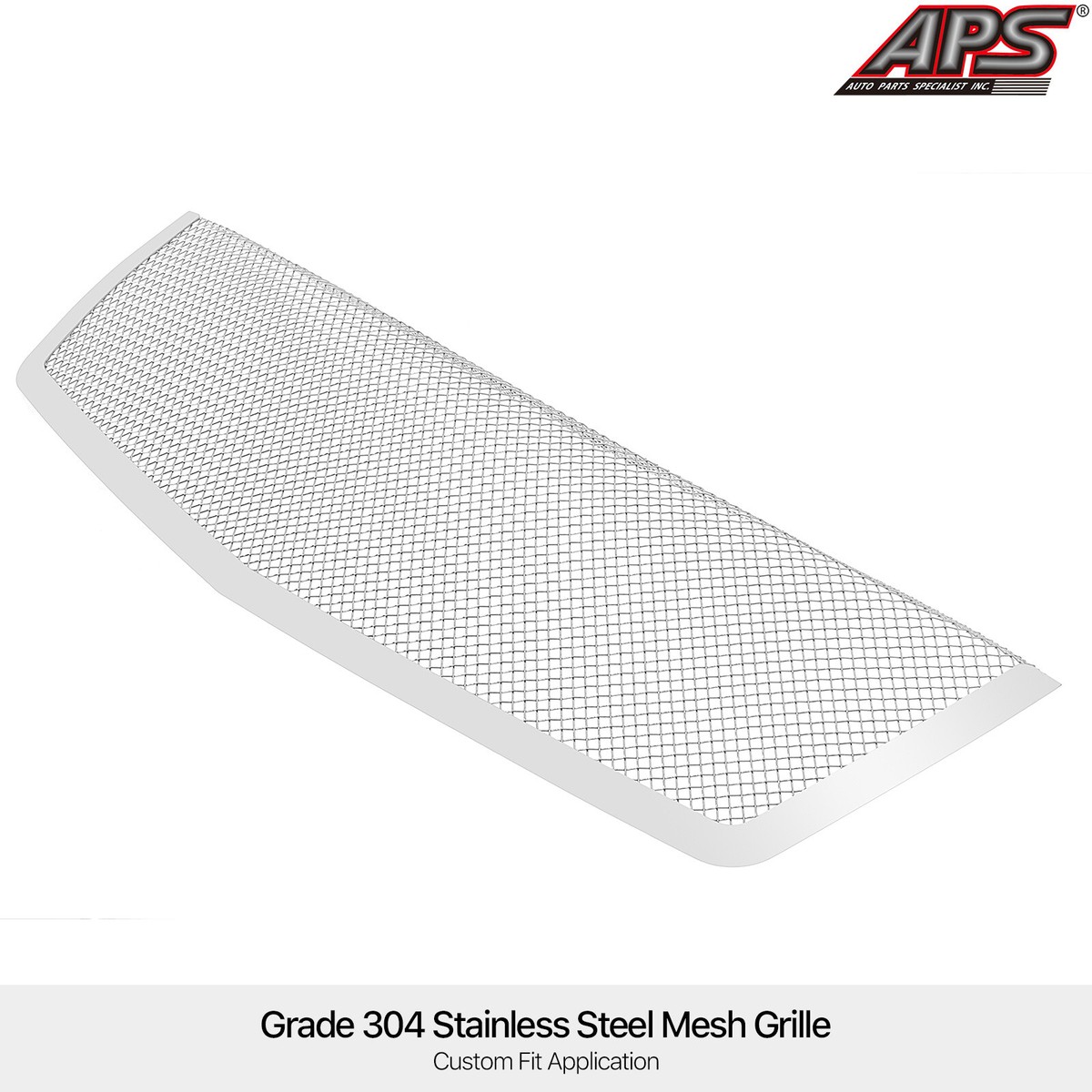 APS Chrome Tow Hook Grille Insert For Cadillac Escalade 2007-2014 – Stainless Steel Mesh, Bolt-On, No Drilling - View #11