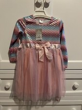 Girls Mermaid Tutu Dress Size 5-6 Years. Brand New With Tags