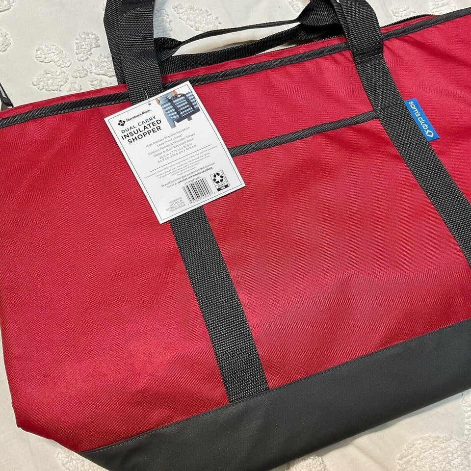 Sam's Club Cooler Tote 25x17 Insulated Shopping Bag Shopper RED Crimson ...