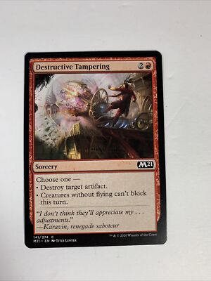 MTG Destructive Tampering Core Set 2021 141/274 Regular Common