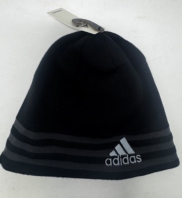 Adidas Men s Eclipse Reversible 3 Beanie Black/ Grey - OSFM