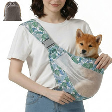 Small Dog Cat Sling Carrier Breathable Mesh Pet Shoulder Bag Travel Tote Pocket