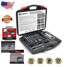 Master Steering Wheel Puller Kit 16pc Foreign Domestic Car Repair Tool Set