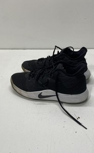 Nike PG 3 Paul George Black White Basketball Shoes Men's Size 9.5