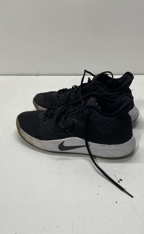 Nike PG 3 Paul George Black White Basketball Shoes Men's Size 9.5