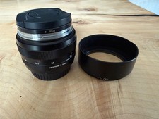Zeiss Planar T 50mm f/1.4 ZE Lens Canon EF Mount with Hood - Clean Glass