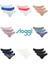 Image of Sloggi Mini Briefs Knickers GO Crush Brief 3 Pack 95% Organic Cotton Briefs
