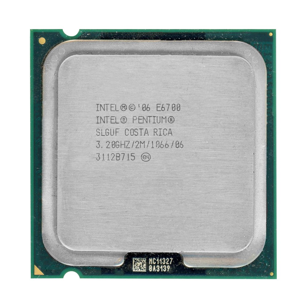 Processeur Intel Pentium E6700 SLGUF - Socket LGA775, 3.2 GHz, 2 Cœurs, 2 Mo Cache - Occasion Testé