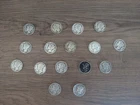 16-Coin Mercury Dime Lot (1939–1945)