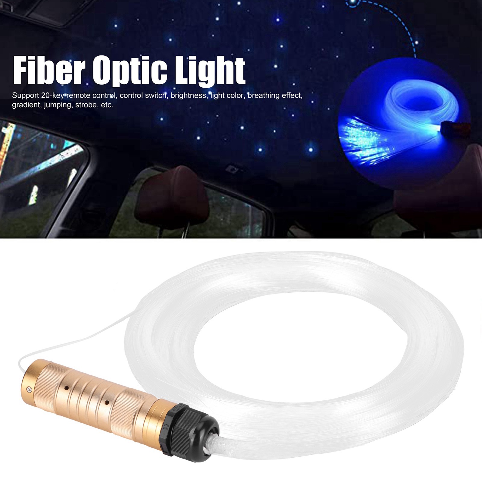 10W RGBW Fiber Optic Light With Remote Control For Home Decoration Excellent