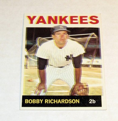 1964 Topps Error 190 Bobby Richardson (Ghost Image, Color Shift, 3D)  See Pics!